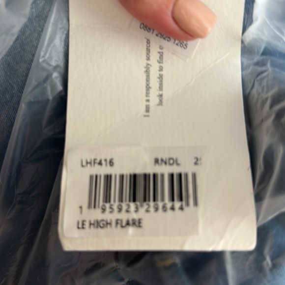 Frame Le High Flare Leg Jeans- Sz 25 - Picture 8 of 9
